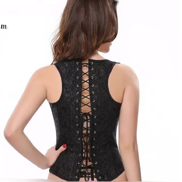 Black Underbust Steampunk Corset New - Picture 2 of 12